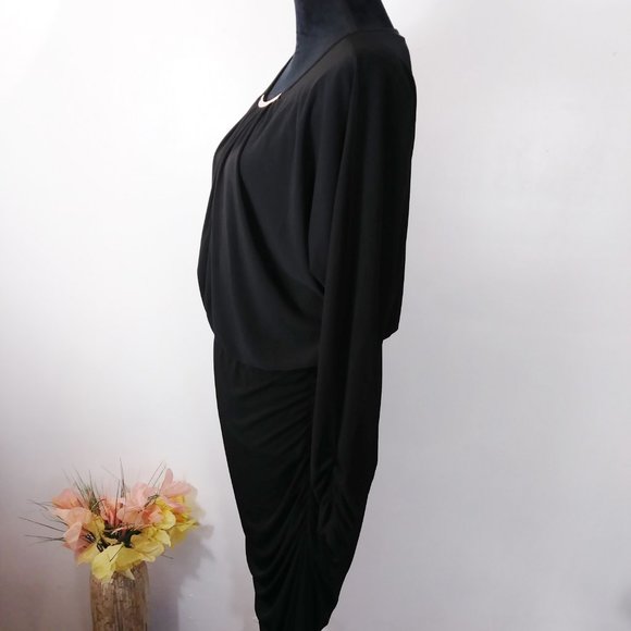 NWT Muse long sleeve black dress size 14 - Picture 4 of 9